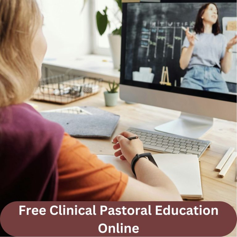 Free Clinical Pastoral Education Online
