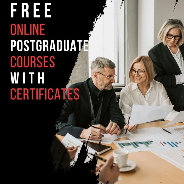 Free Online Postgraduate Courses With Certificates