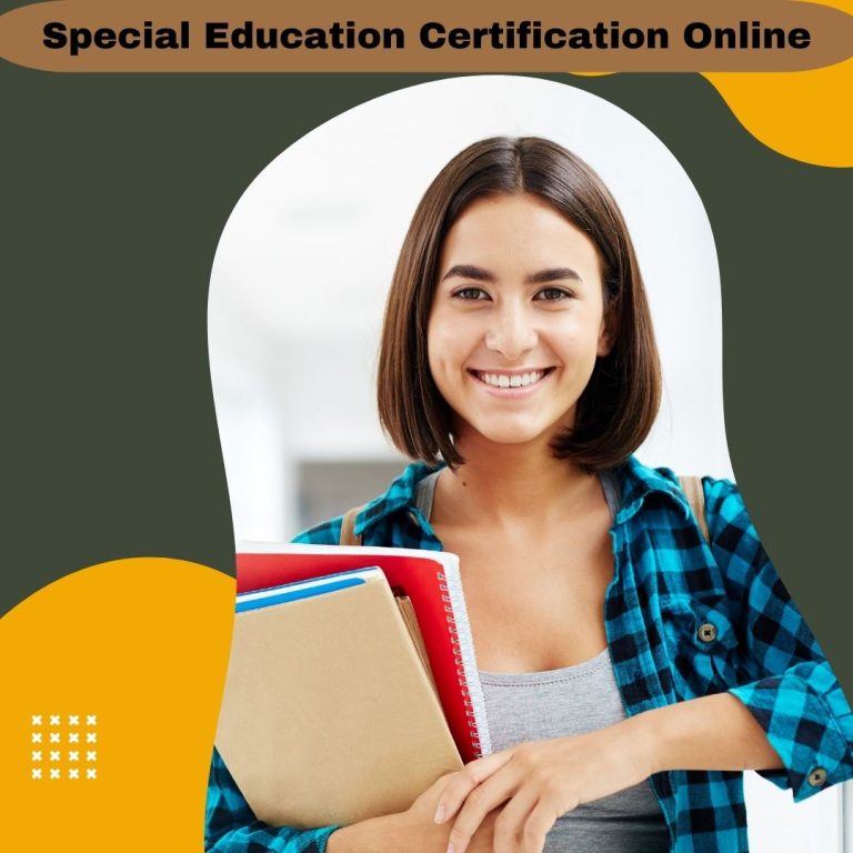 Special Education Certification Online Program