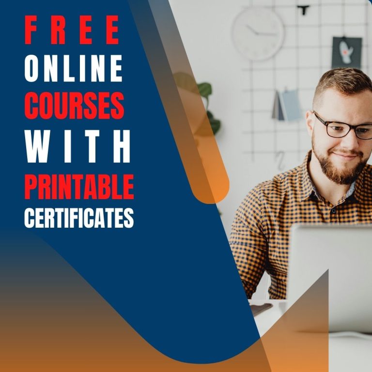 Free Online Courses With Printable Certificates: Unlock New Skills!