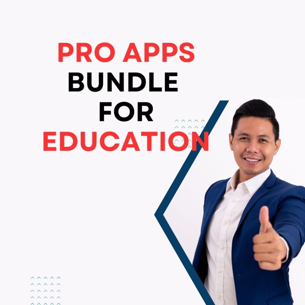 Dive into the world of creative education at a bargain with the Pro Apps Bundle for Education, an exclusive package